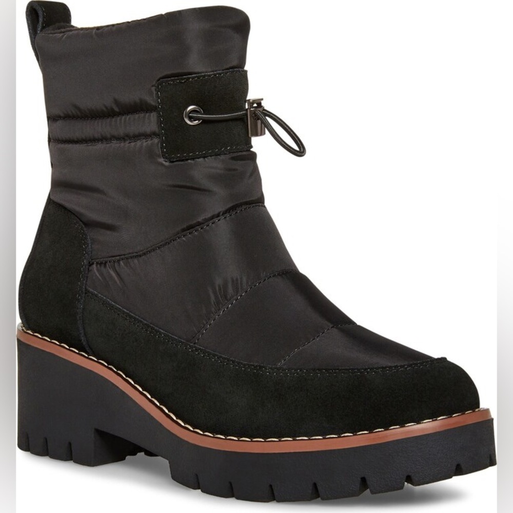 New Blondo Darci Waterproof Black Boots Heeled Short Size 6.5